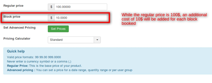 booking pricing