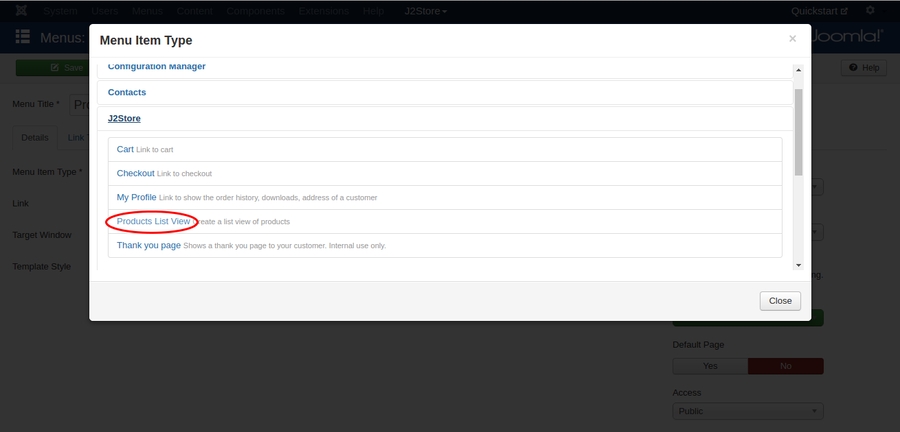 Quickstart-product-layout